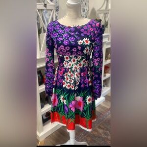 Vintage 70s floral dress